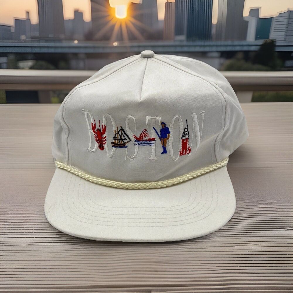 capital caps vintage boston snapback rope hat